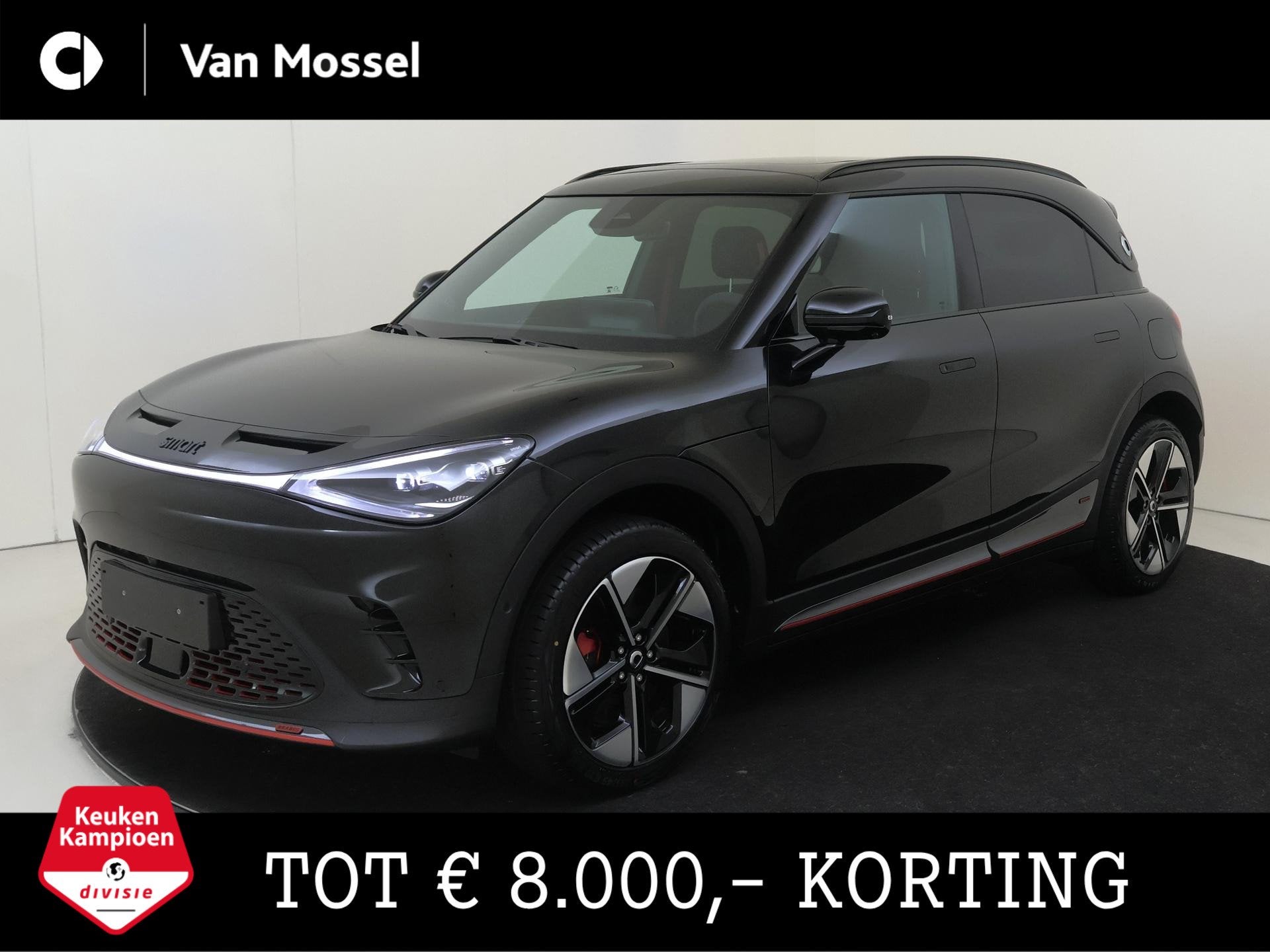 smart #1 BRABUS 66 kWh / Memory-Stoelen / Carplay / 360Grade, Auto's, Automaat, Alcantara, SUV of Terreinwagen, Te koop