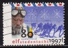 4857 - Nederland nvph 1710 gestempeld , Elfstedentocht, Postzegels en Munten, Verzenden, Na 1940, Gestempeld