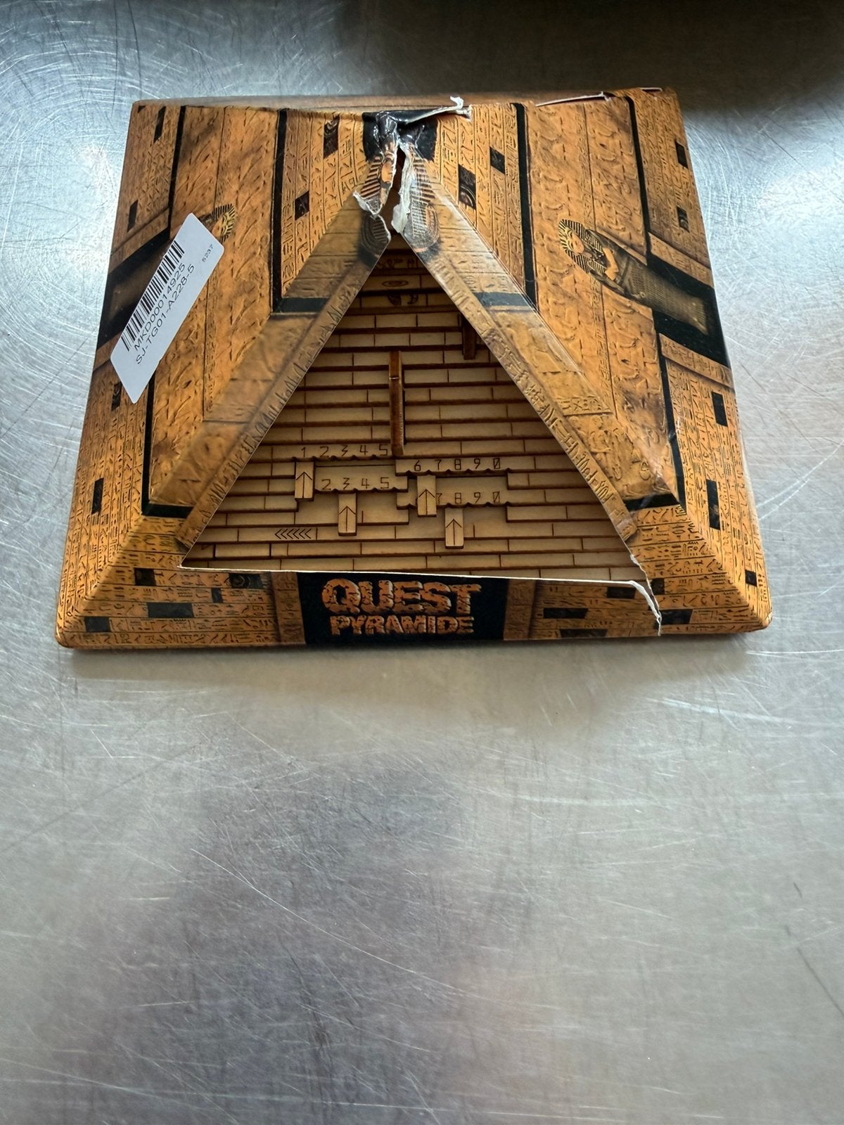 Escape room Quest pyramide piramide houten puzzel, Ophalen of Verzenden, Gebruikt