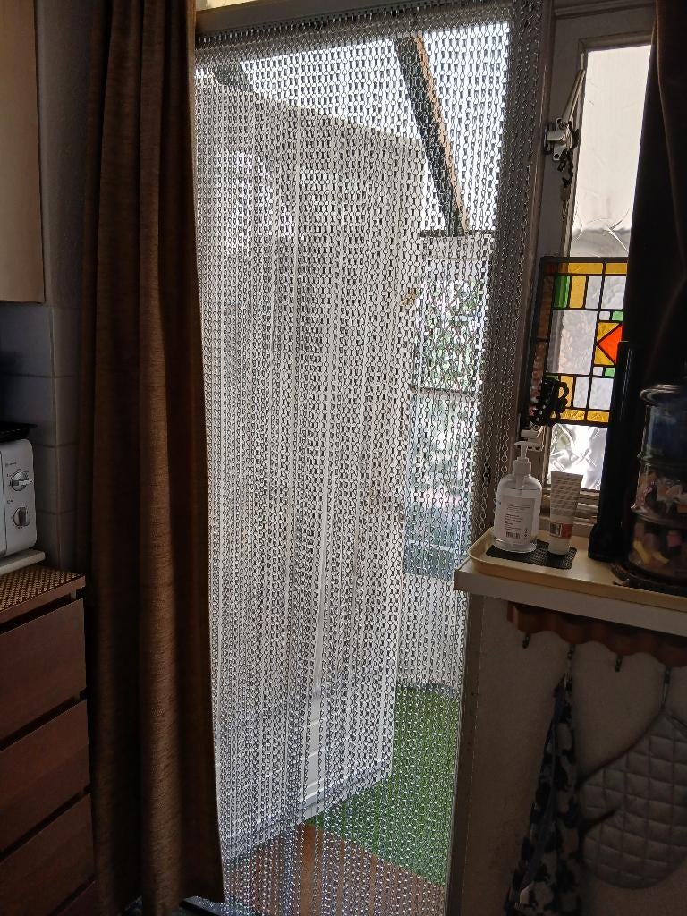 Vliegengordijn ketting, Ophalen, 120 cm of meer, Garagedeur, Metaal