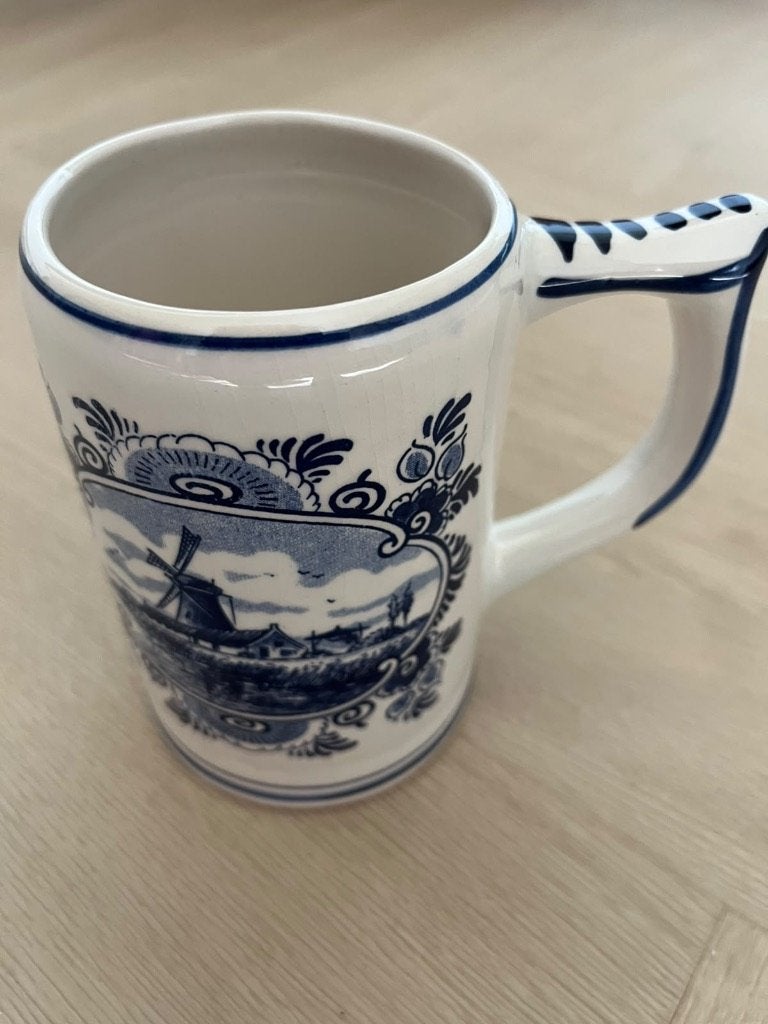 Delfts blauwe mok, Ophalen, Gebruikt, Overige merken, Delftsblauw