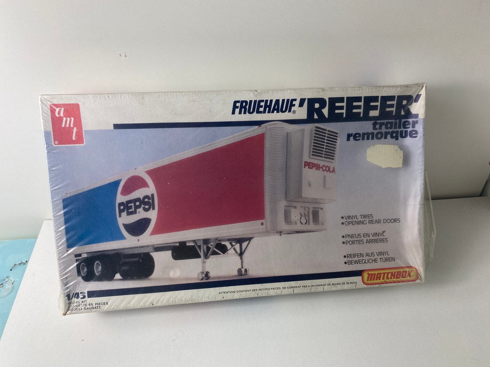 1:43 bouwdoos American  trailer( past iedere 1:43 USA truck, Ophalen of Verzenden, Nieuw, Bus of Vrachtwagen, Matchbox