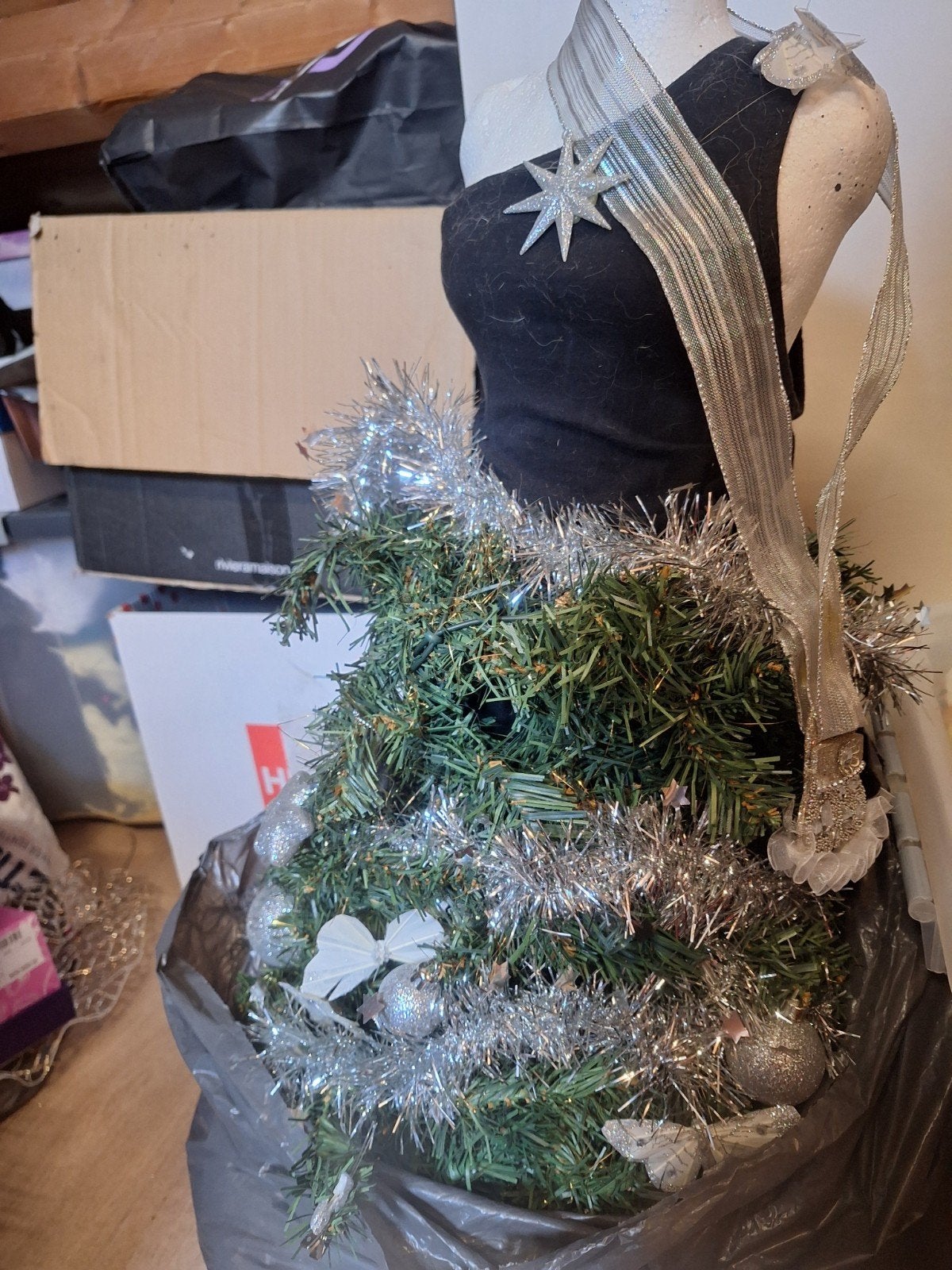 Paspop kerstboom, Ophalen of Verzenden, Gebruikt