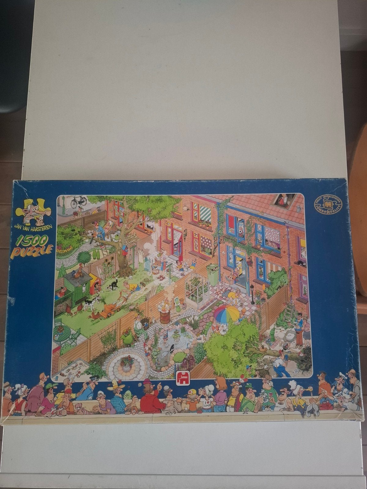 Jan van Haasteren De buren 1500 stukjes - mist 1 stukje, Ophalen, 500 t/m 1500 stukjes, Gebruikt, Legpuzzel