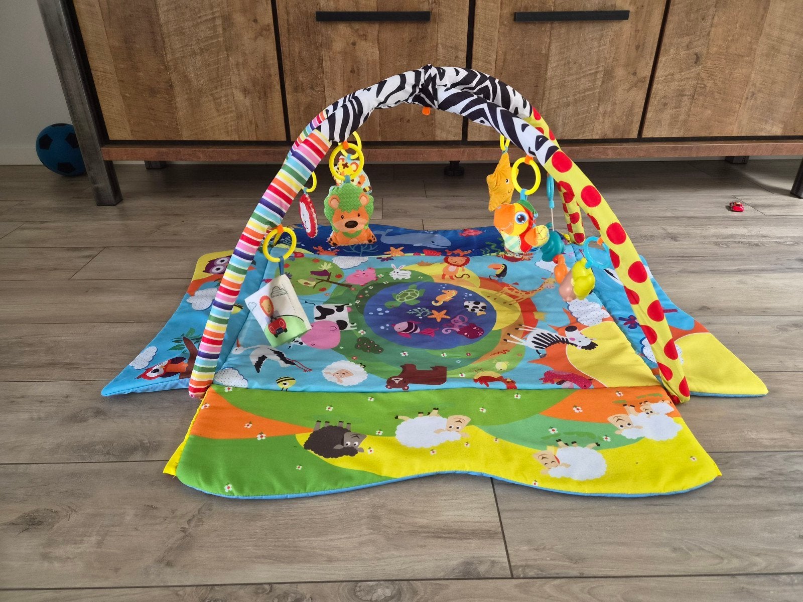 Babyspeelkleed met speelbogen en speeltjes, Ophalen, Gebruikt, Speelkleed