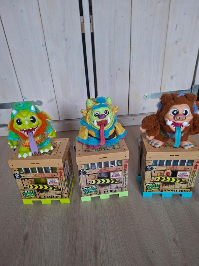 Crate Creatures Surprise! Sizzle, Pudge, Snort Hog, Ophalen of Verzenden, Zo goed als nieuw, Jongen of Meisje