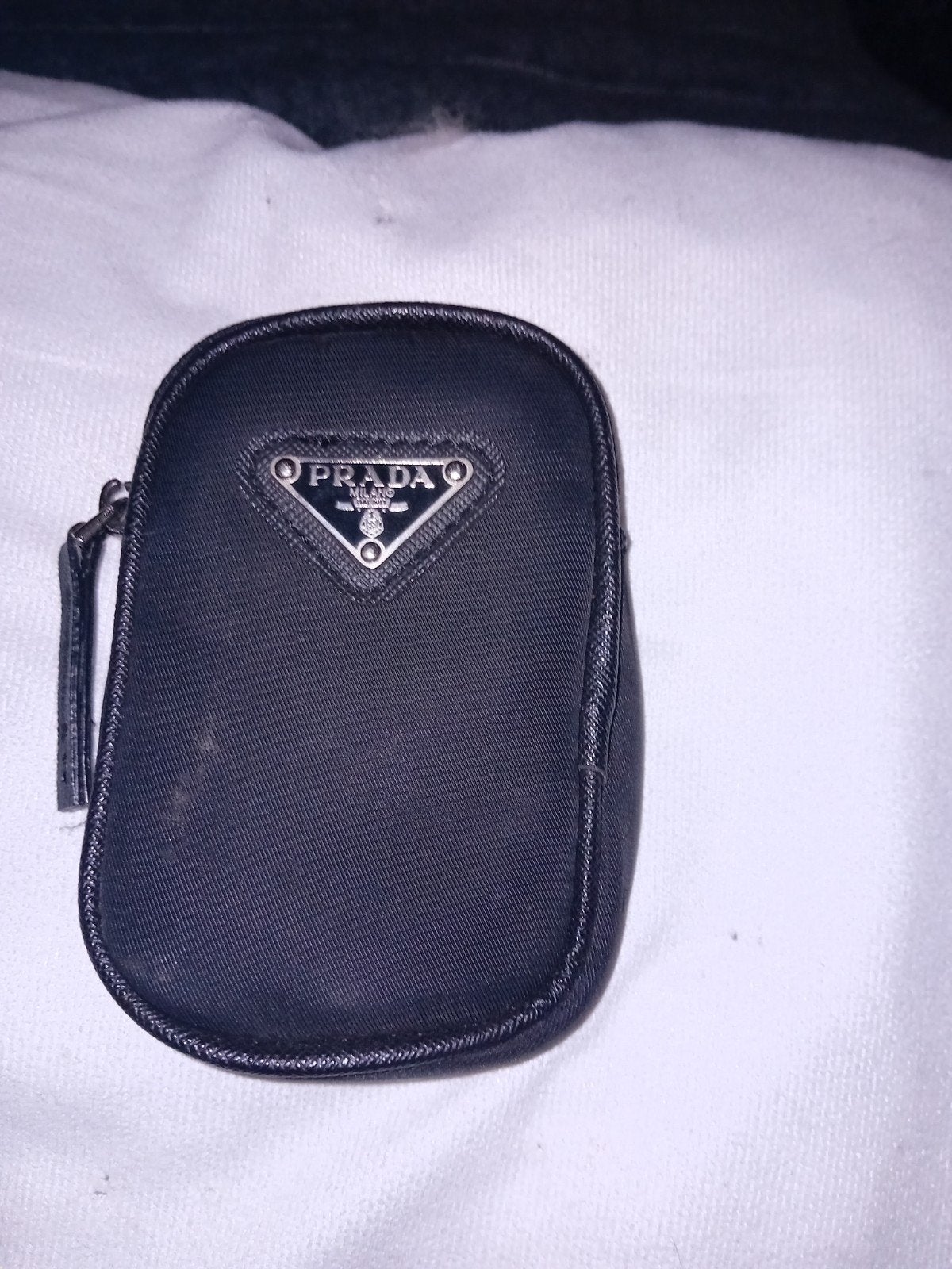 Prada Milano etui / tasje - Zwart, Verzenden, Gebruikt, Zwart, Overige typen