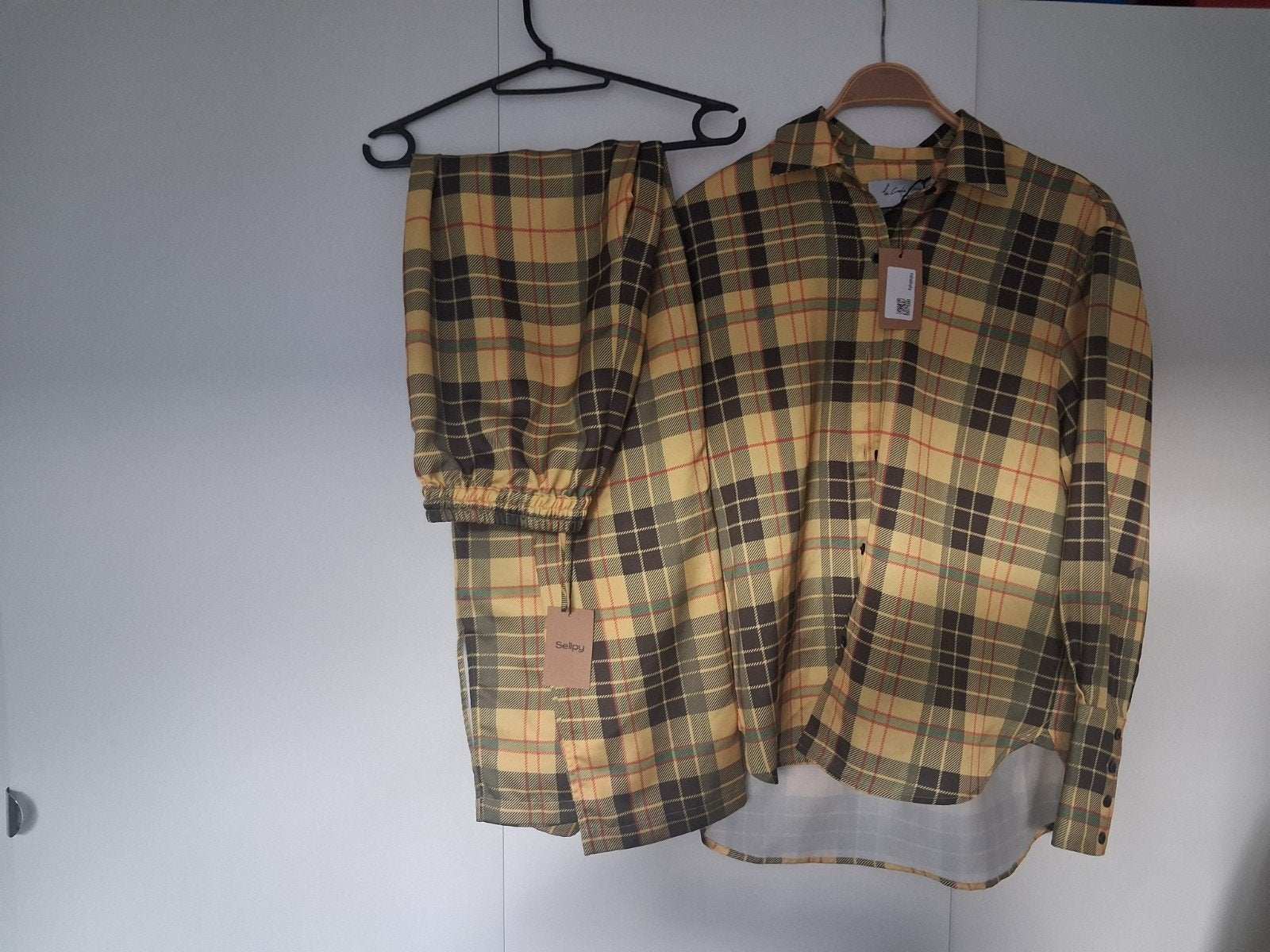 La Cafe Noir setje maat M met oversized blouse, Maat 38/40 (M), Overige typen, Meerkleurig, La Cafe Noir