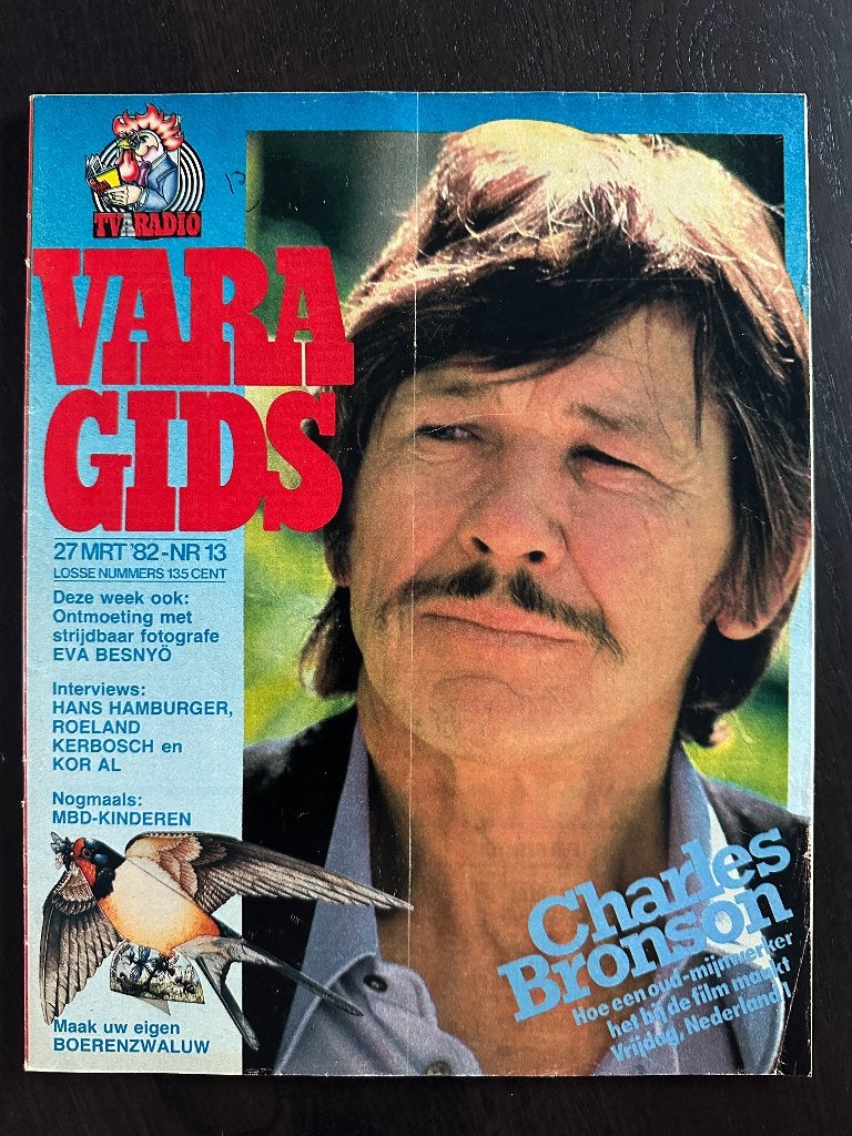 VARA Gids 27 mrt 1982, Charles Bronson, Eva Besnyo, Boeken, Tijdschriften en Kranten, Ophalen of Verzenden, Gelezen, Muziek, Film of Tv