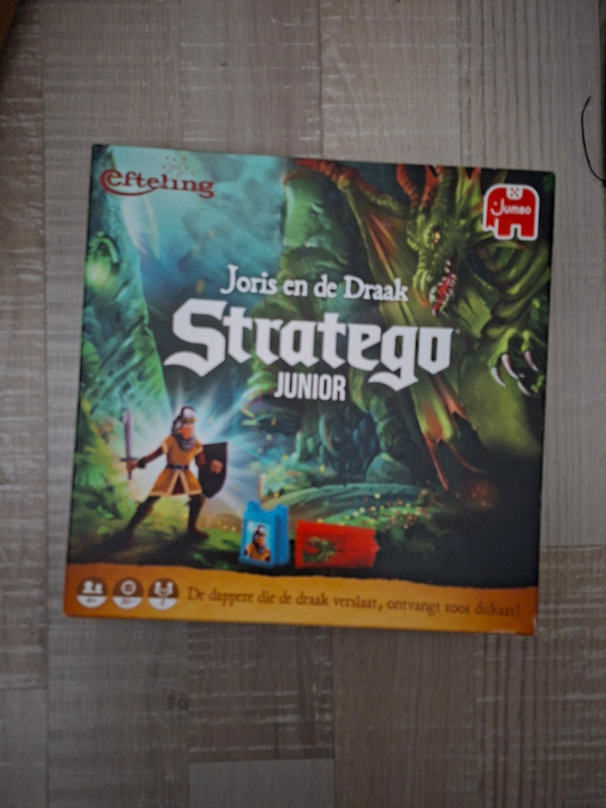 Stratego Junior Joris en de Draak Efteling Jumbo, Een of twee spelers, Ophalen, Zo goed als nieuw, Jumbo