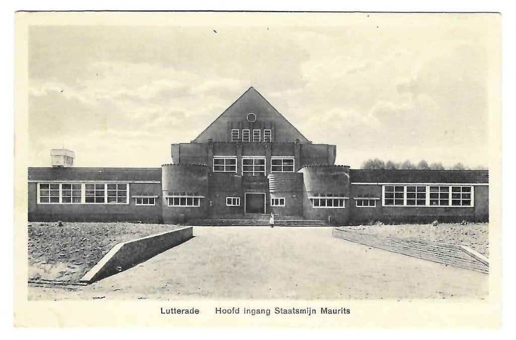 Geleen Lutterade - Hoofd ingang Staatsmijn Maurits, Verzenden, 1920 tot 1940, Ongelopen, Limburg