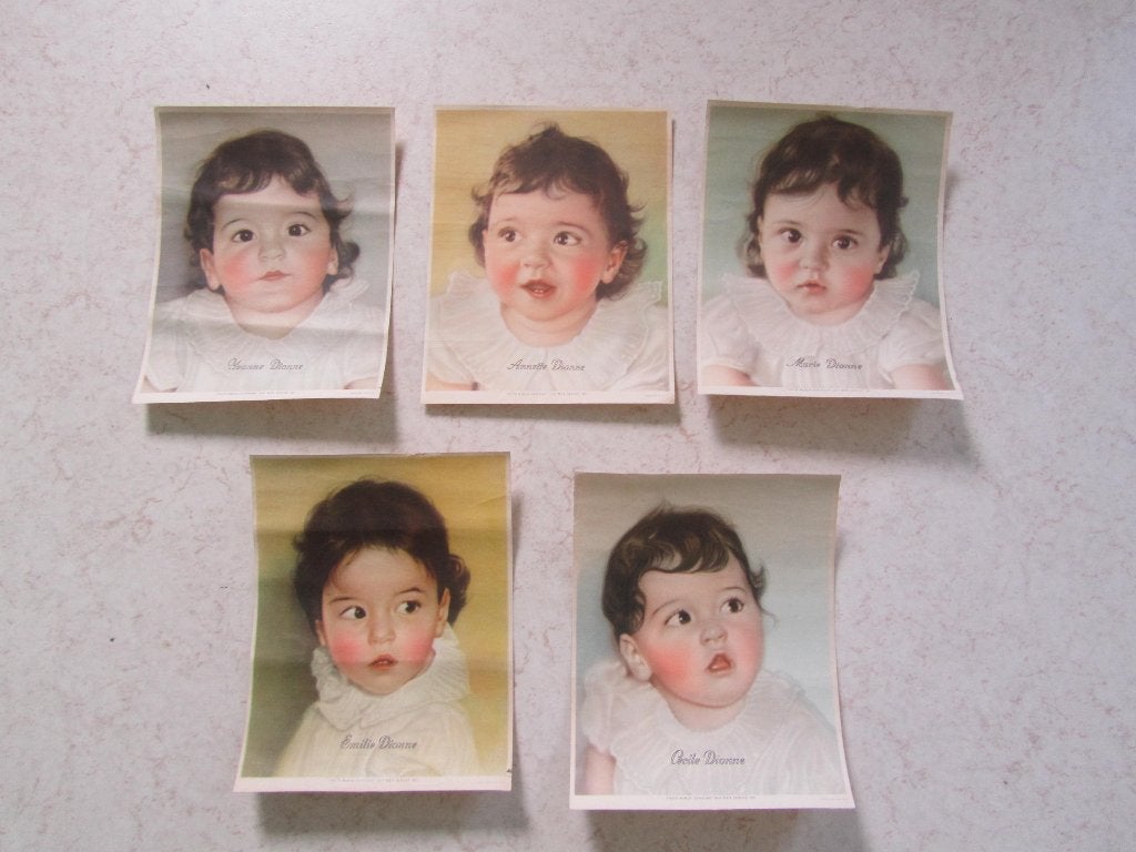 Dionne Vijfling Foto's Uit 1935, 5 stuks, Ophalen of Verzenden