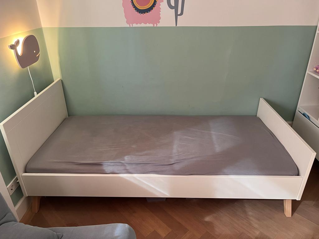 Bopita bed 90x200 cm - Wit eenpersoonsbed, Ophalen, Gebruikt, 90 cm, Eenpersoons