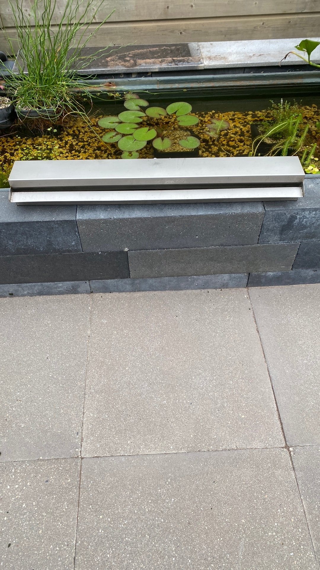 Waterval, ornament vijverloop, Ophalen, Gebruikt