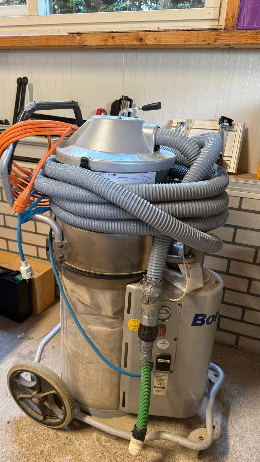Bona Dust Care Single Industriële bouwStofzuiger 1200W, Witgoed en Apparatuur, Stofzuigers, Ophalen, Gebruikt, Industriële stofzuiger