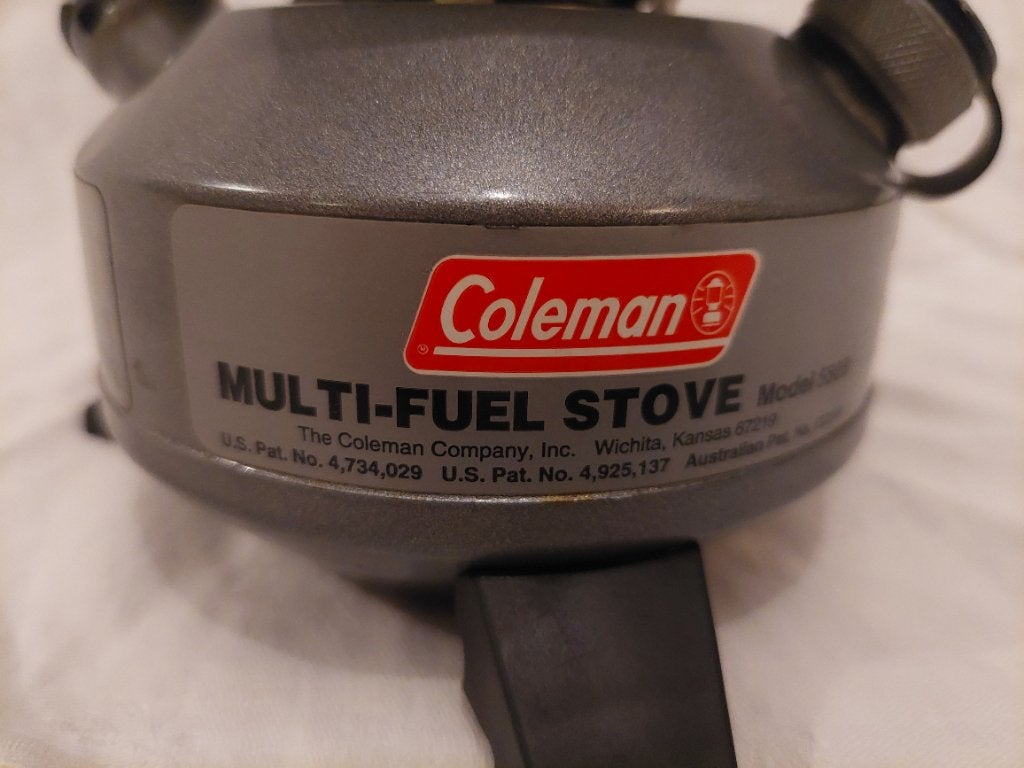 Coleman 550b benzine brander, Ophalen of Verzenden, Gebruikt