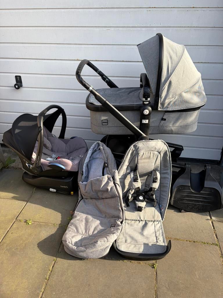 Joolz Day 5 in 1 Kinderwagen Set Stone Grey, Ophalen, Zo goed als nieuw, Voetenzak