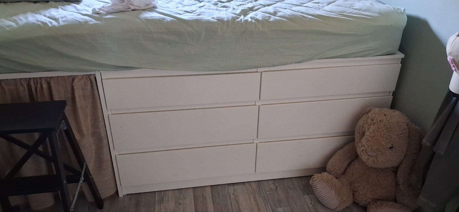 Ikea kast LILLBERGET - Wit, Ophalen, 100 tot 150 cm, 5 laden of meer, Zo goed als nieuw