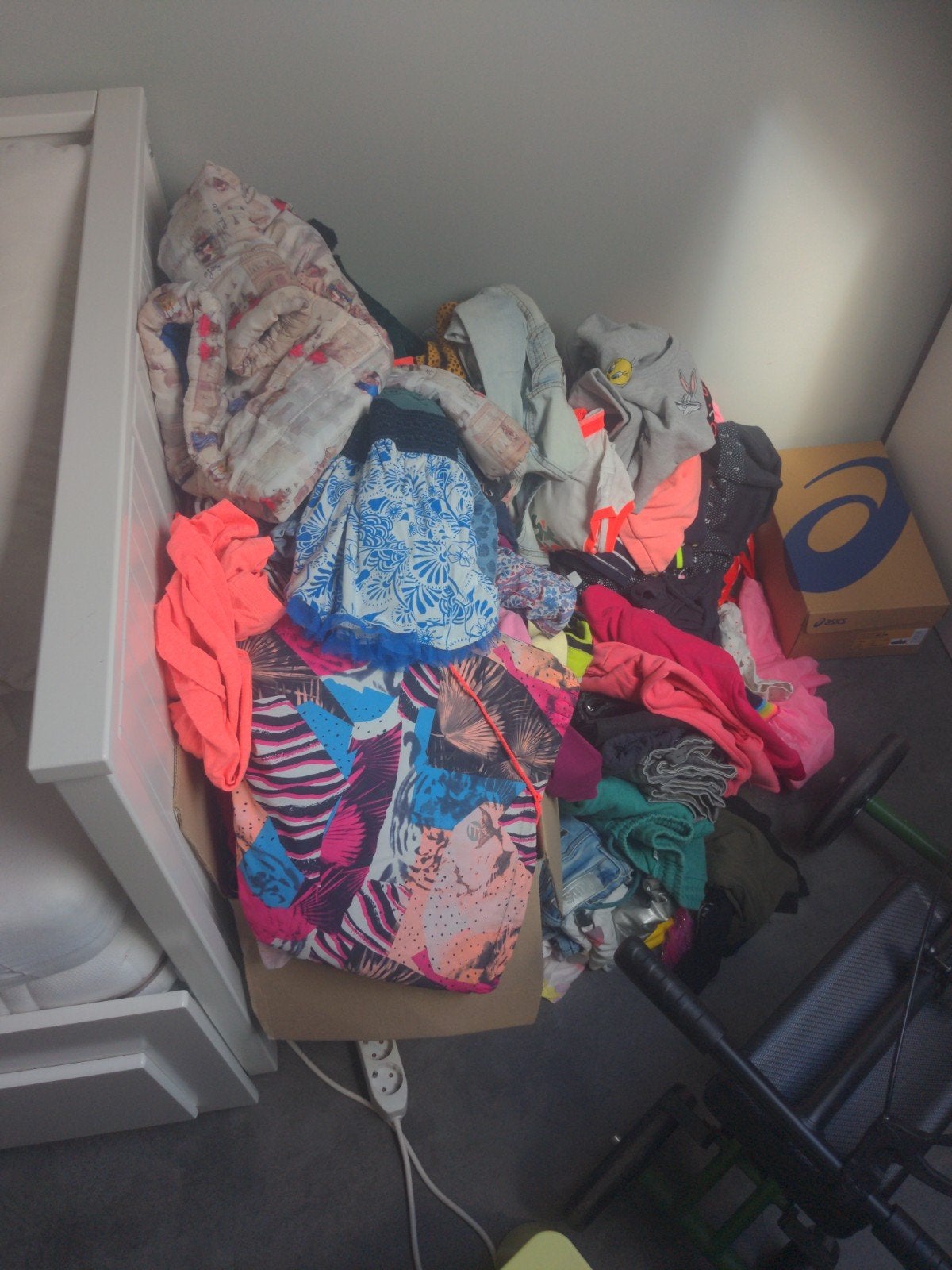 2 dozen vol meisjes kleding 116-128, Ophalen, Gebruikt, Overige maten