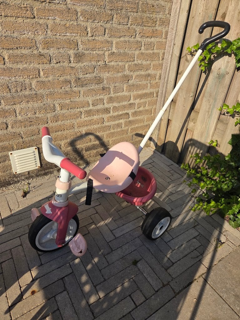 Gratis smoby duwfiets, Ophalen, Gebruikt, Duwstang
