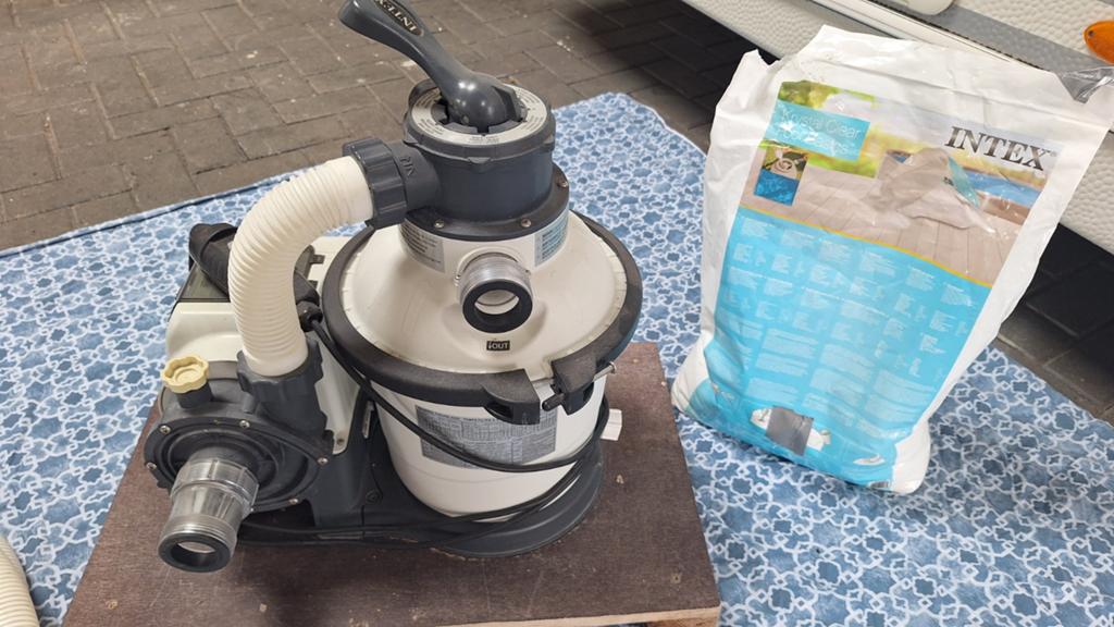 Intex Krystal Clear Zandfilterpomp SF90220RC-1, Tuin en Terras, Zwembad-toebehoren, Ophalen of Verzenden, Gebruikt, Zwembadpomp