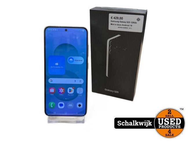 Samsung Galaxy S25 128Gb Mint in doos Android 16, Samsung, Zo goed als nieuw, Support@Samsung.com, 129, Samsung-ro, Yeongtong-gu
Suwon-si, Gyeonggi-do 16677
South Korea