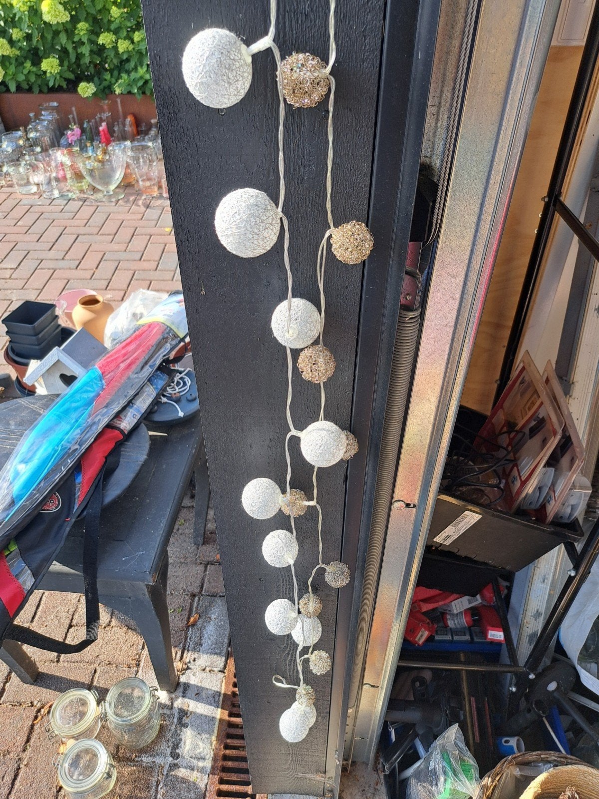 Sfeervolle lichtslinger met lichtgevende bollen, Ophalen of Verzenden