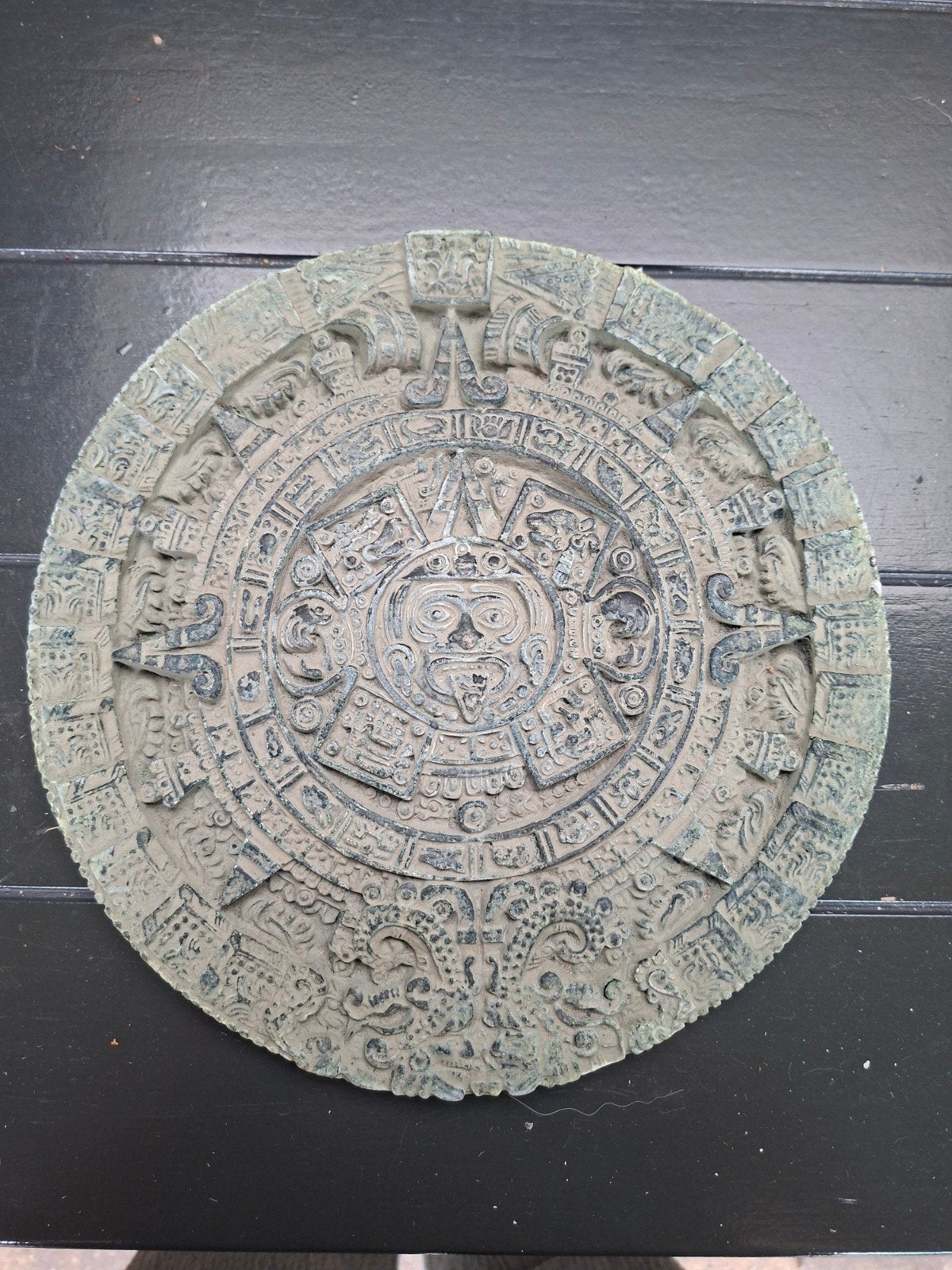 Azteekse Kalender Steen Replica - Decoratief, Verzamelen, Ophalen, Gebruikt