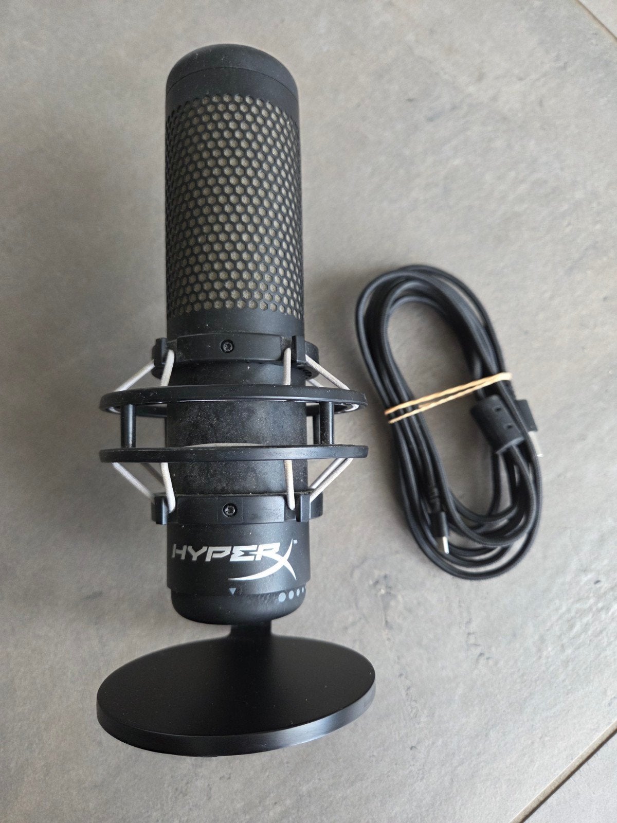 HyperX QuadCast met RGB  S USB Condensator Microfoon, Muziek en Instrumenten, Microfoons, Ophalen, Zo goed als nieuw, Studiomicrofoon