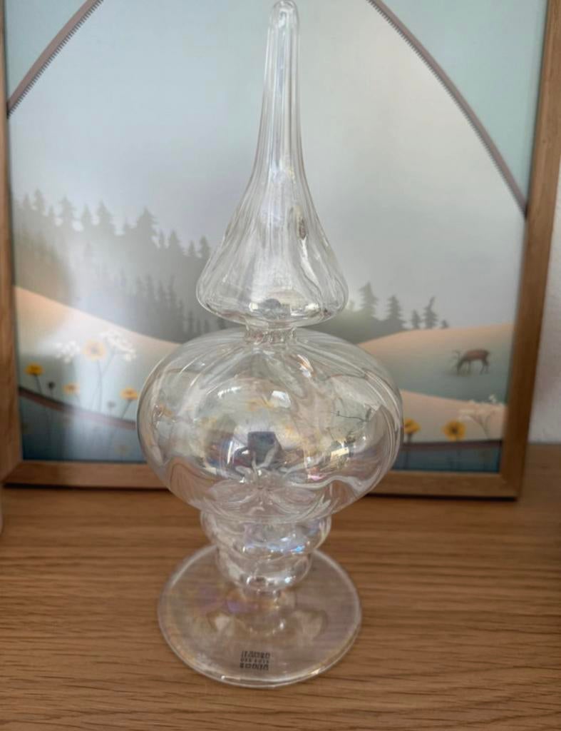 Nieuw Des Pots glazen object regenboog kleuren glans glas, Huis en Inrichting, Woonaccessoires | Vazen, Ophalen of Verzenden, Nieuw