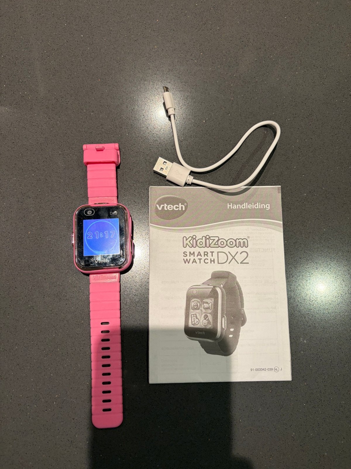 Vtech Kidizoom Smartwatch DX2 Roze - Compleet met accessoire, Ophalen of Verzenden, Gebruikt, Roze
