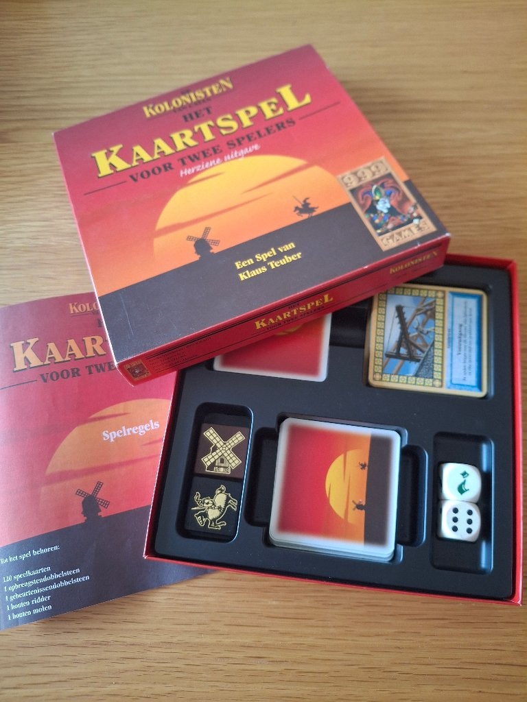 Kolonisten van Catan - het kaarspel, Hobby en Vrije tijd, Gezelschapsspellen | Kaartspellen, Een of twee spelers, Ophalen, Zo goed als nieuw