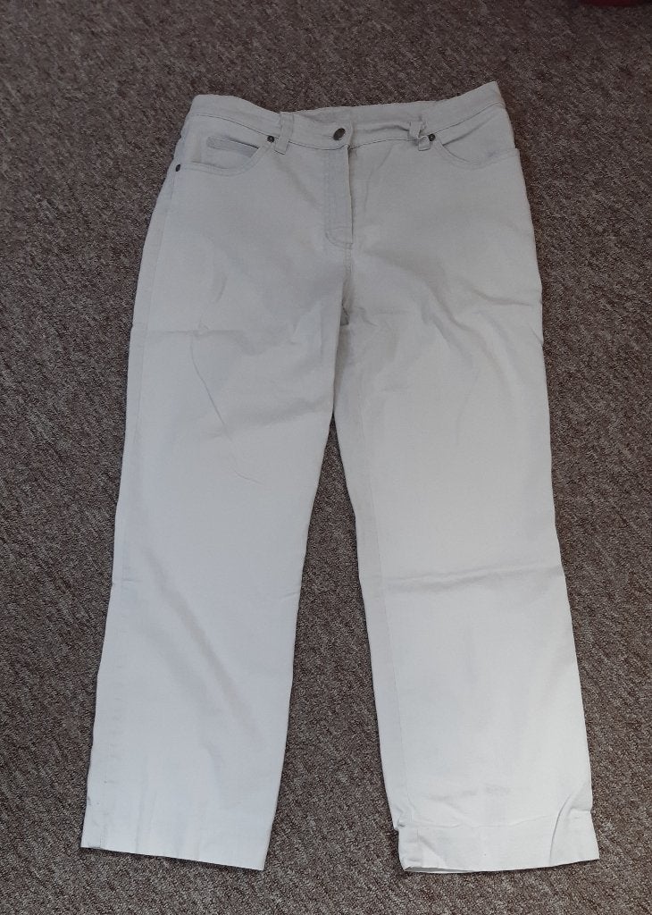 Beige broek Gerry Weber maat 44, Beige, Maat 42/44 (L), Ophalen of Verzenden, Zo goed als nieuw