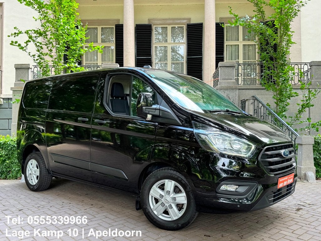 Ford Transit Custom 2.0 TDCI L1H1 Limited 170Pk Automaat Nav, Auto's, Bestelauto's, Gebruikt, 4 cilinders, Zwart, Origineel Nederlands