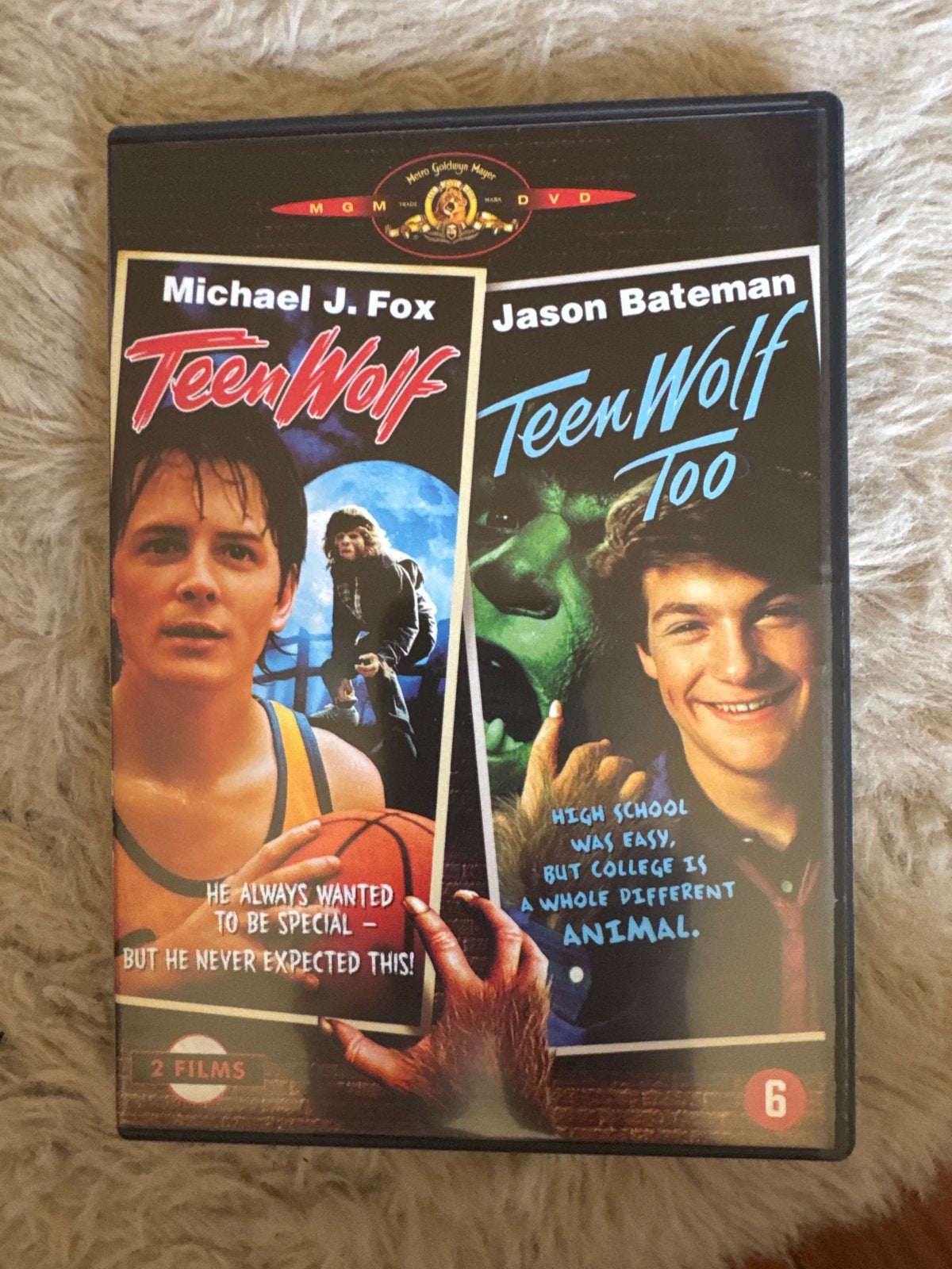 Teen Wolf / Teen Wolf Too (2 films) DVD - Michael J. Fox, Engels, Nederlands, Ophalen of Verzenden, Zo goed als nieuw