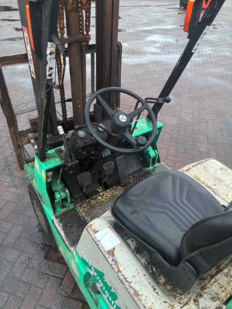 Mitsubishi FG15 Heftruck - 1500kg hefvermogen, 3.30m hefhoog, Tuin en Terras, Grasmaaiers, Ophalen of Verzenden, Zo goed als nieuw