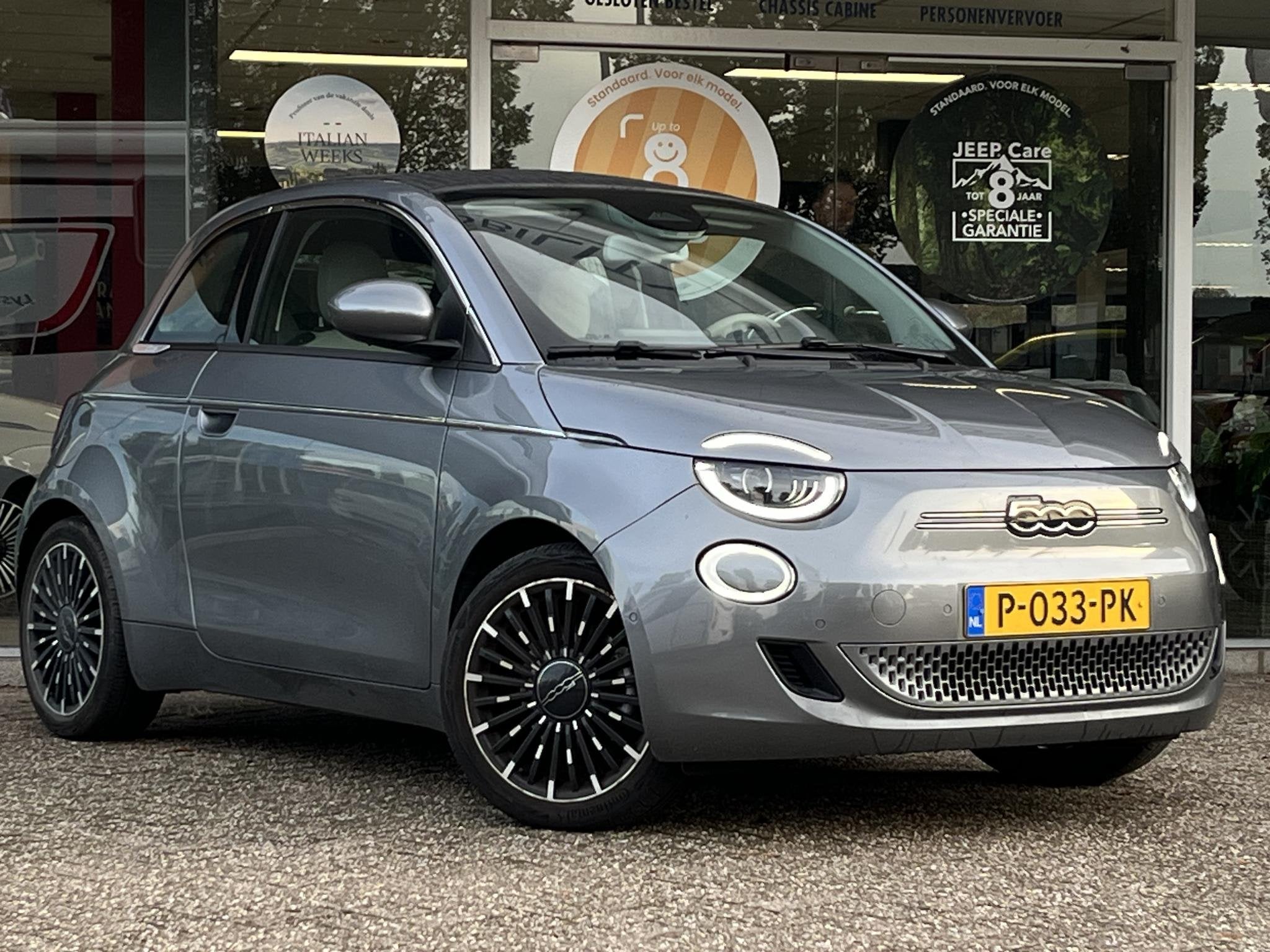 Fiat 500 C La Prima 42 kWh | Apple-Android | Cabrio | Cruise, Auto's, 118 pk, Cabriolet, 4 stoelen, Origineel Nederlands
