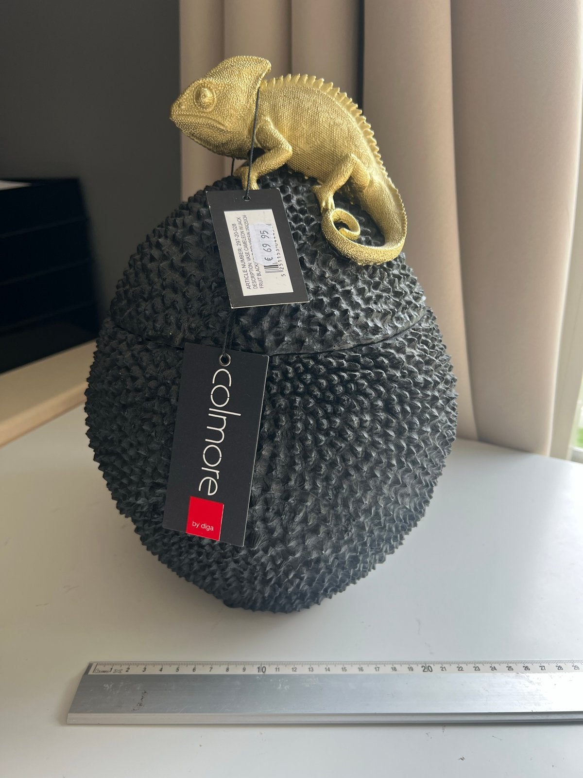 Sierlijke Colmore pot met gouden kameleon, nieuw, Huis en Inrichting, Ophalen of Verzenden, Nieuw, Goud