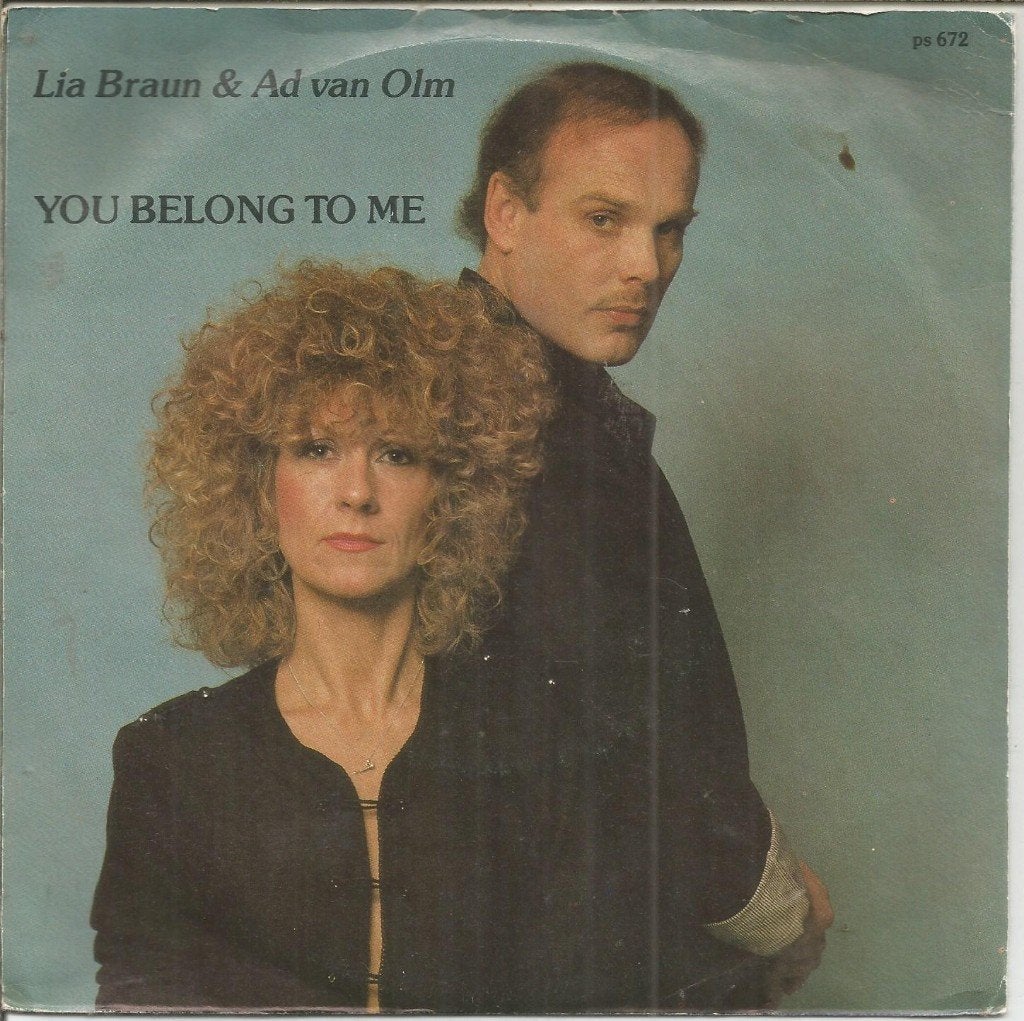 Lia Braun And Ad van Olm – You Belong To Me (1988), Fotohoes, 7 inch, Ophalen of Verzenden, Zo goed als nieuw