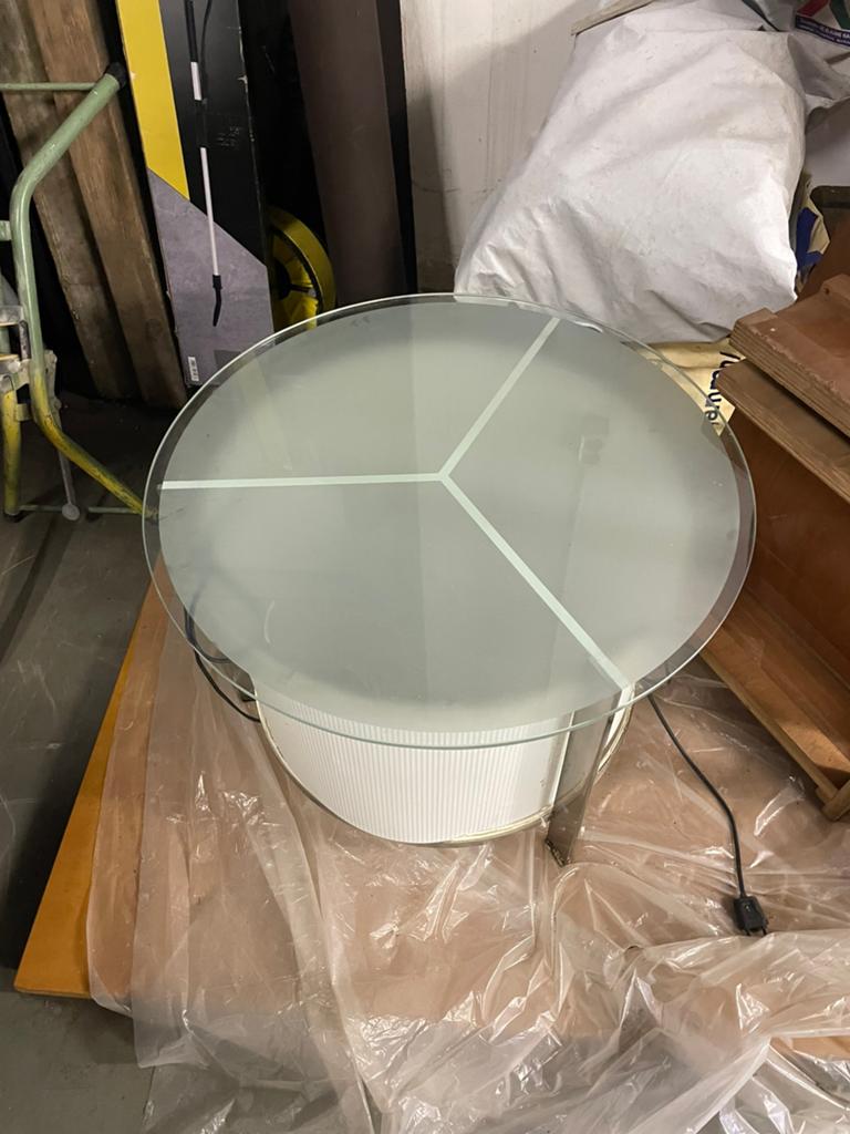Vloerlamp / bijzettafel Metalarte ‘Kowloon’, Antiek en Kunst, Ophalen of Verzenden