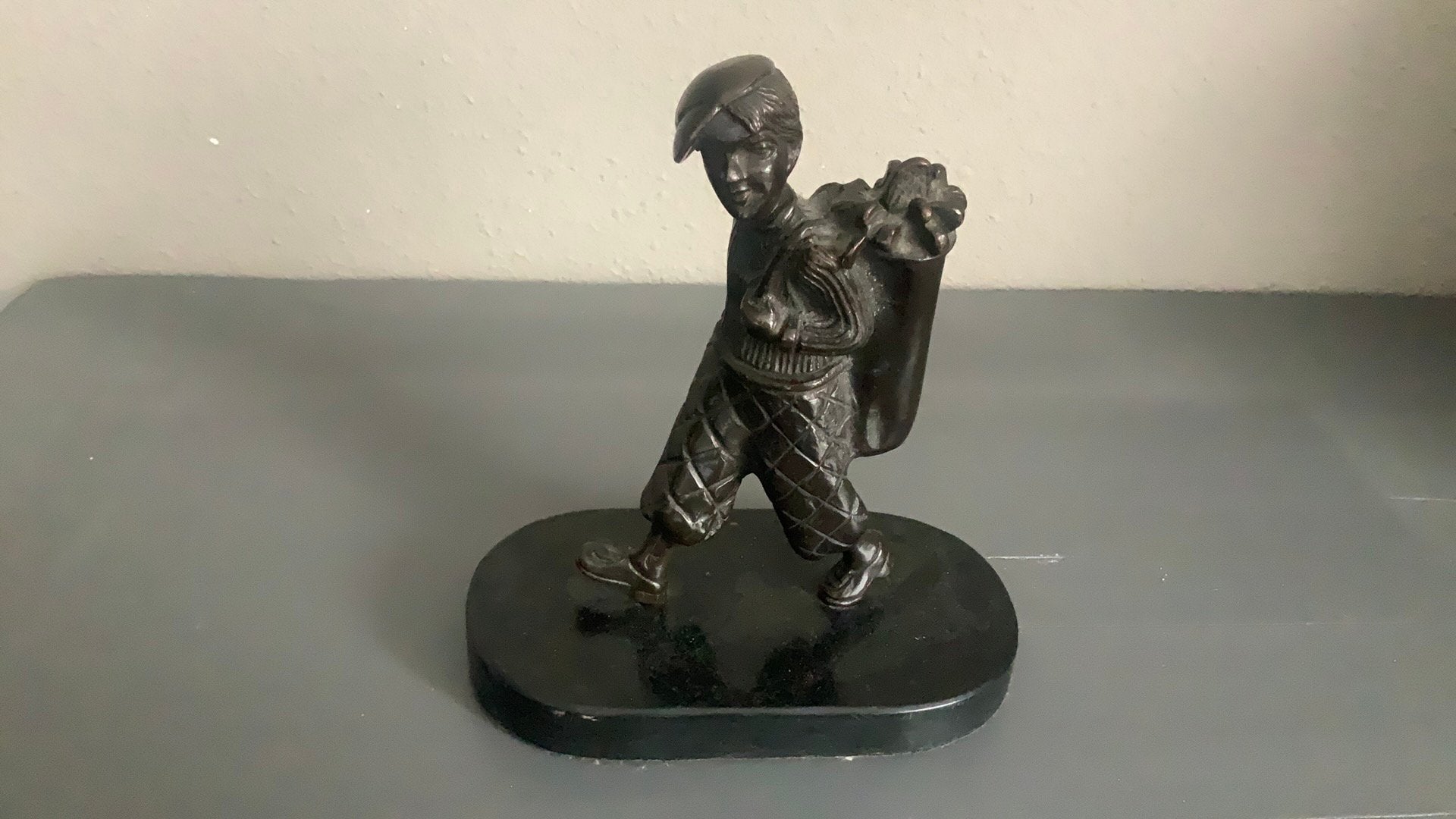 Bromze golfer, Verzenden, Zo goed als nieuw, Mens