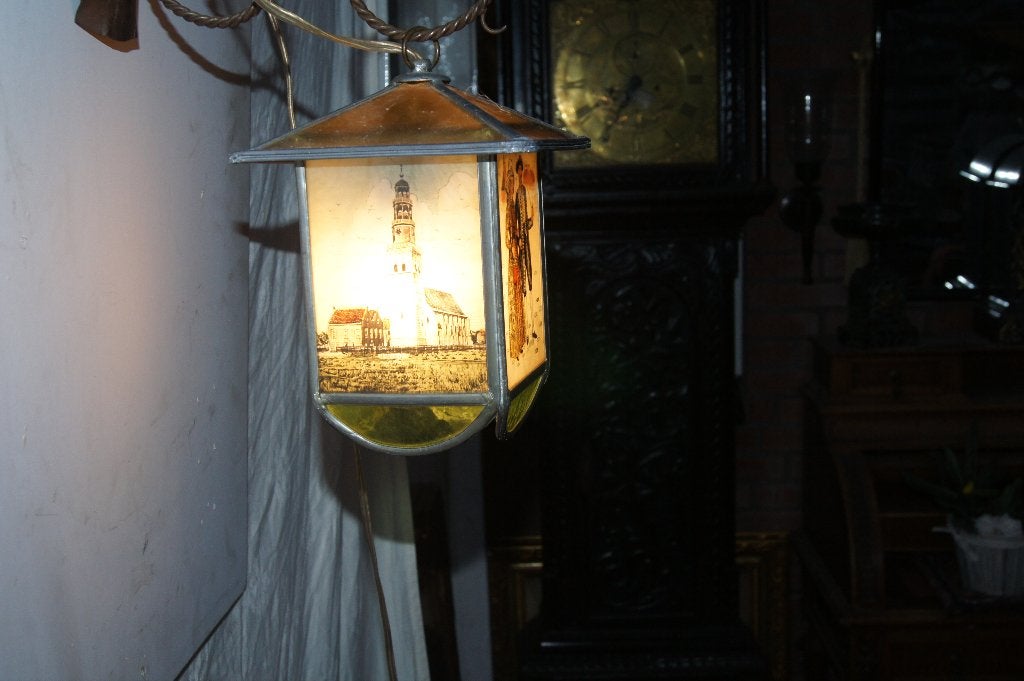 Glas en Lood Lampje, Ophalen of Verzenden