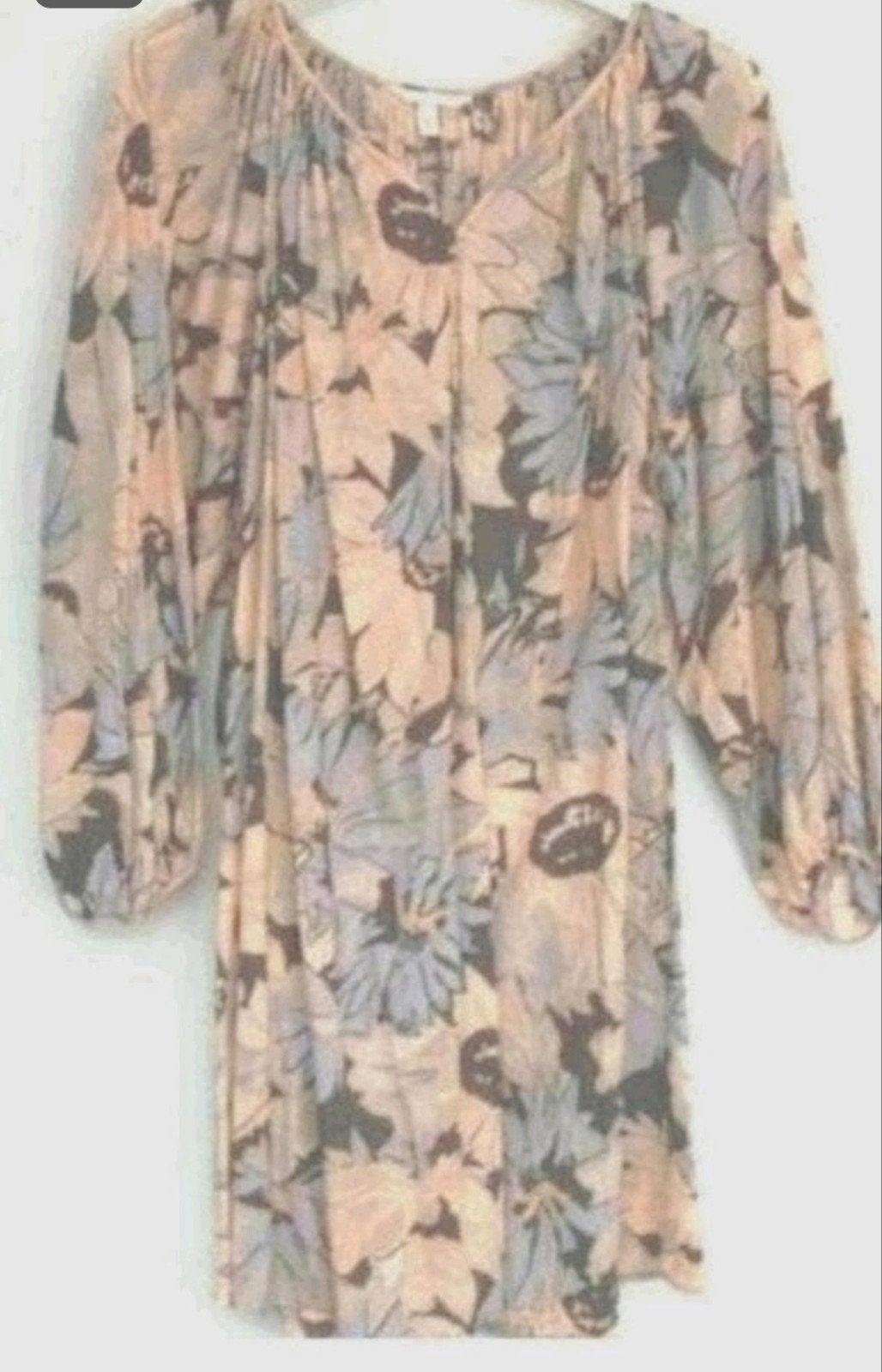 Leuke wijde gebloemde katoenen blouse van H&M 4XL 48-50, H&M, Verzenden, Beige, Maat 46/48 (XL) of groter