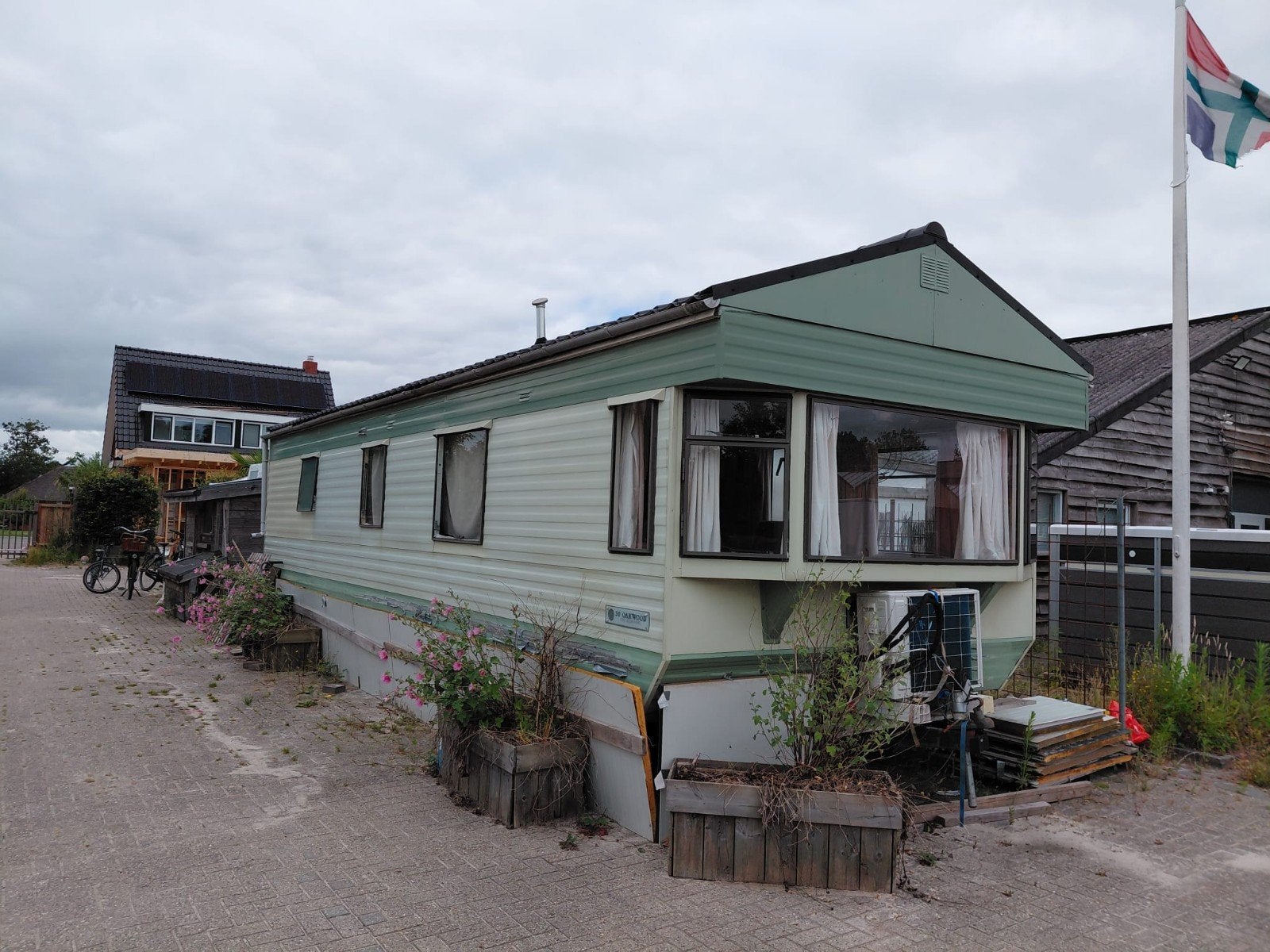 Stacaravan Atlas Oakwood 30' met 2 slaapkamers, Tot en met 2, Airco, Particulier, Overige