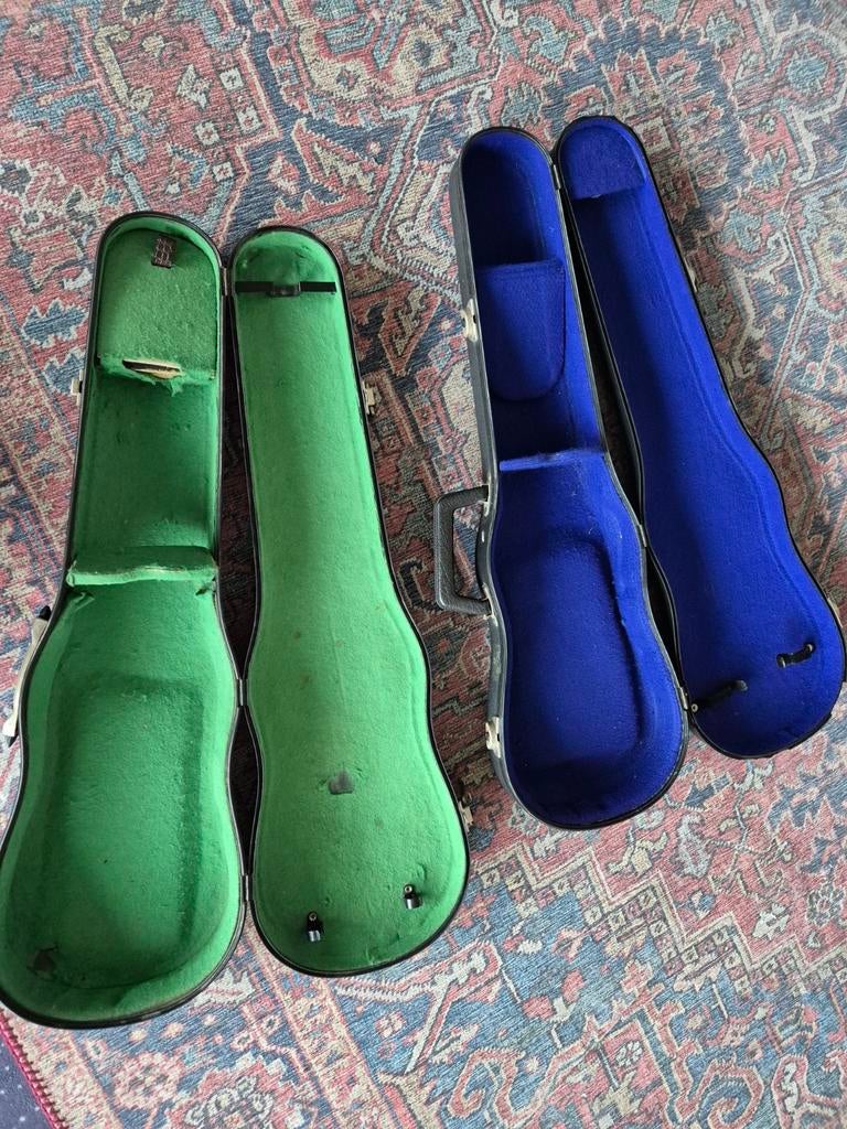 2x vioolkoffer, Ophalen of Verzenden, Gebruikt, 3/4-viool