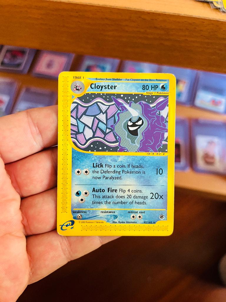 Cloyster 42/165 Expedition Pokemon, Verzenden, Zo goed als nieuw, Losse kaart, Foil
