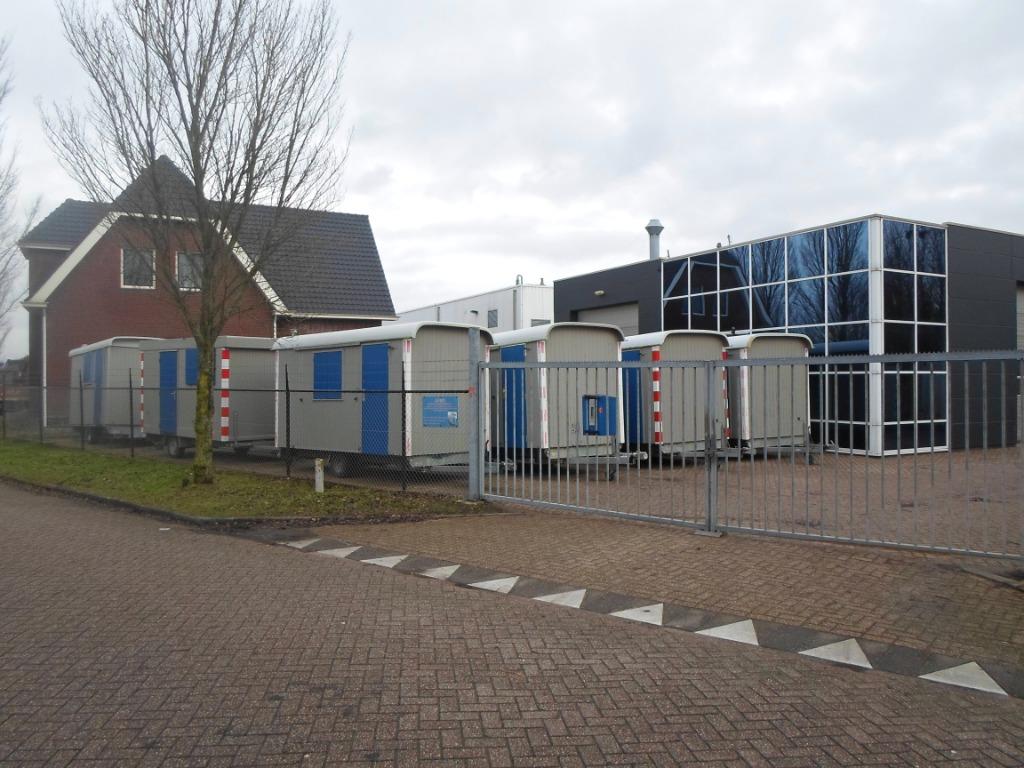 te huur schaftwagen bouwkeet schaftkeet 27,50pwk snelverkeer, Ophalen, Gebruikt