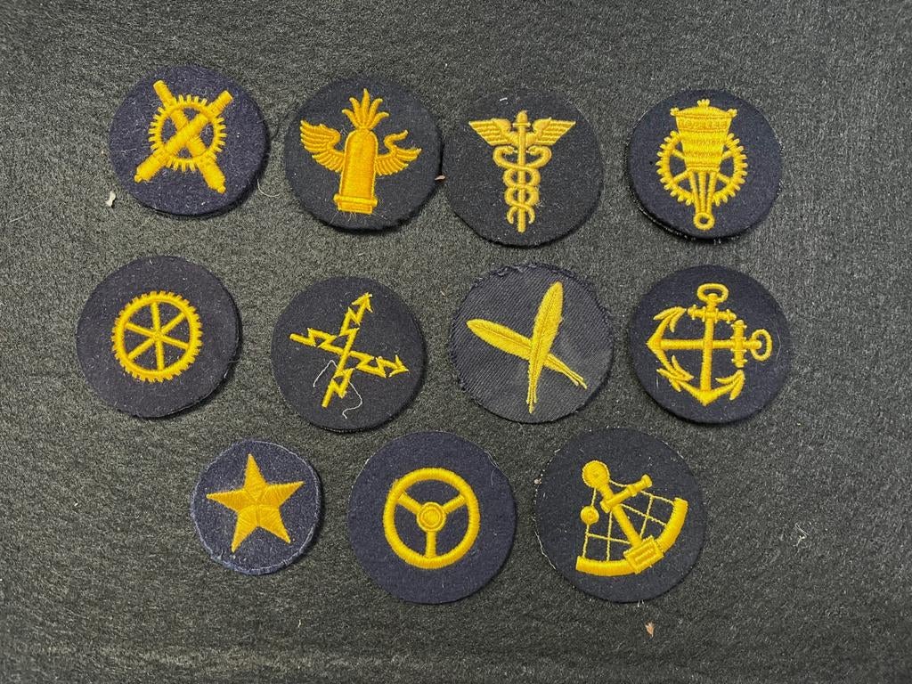 Kriegsmarine mouw patches, Verzamelen, Verzenden, Marine, Duitsland, Embleem of Badge