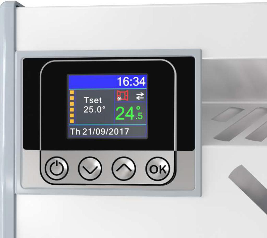 Elektrische wandconvector met elektronische thermostaat, 2kW, Overige soorten, Elektrisch, Nieuw, Ophalen of Verzenden