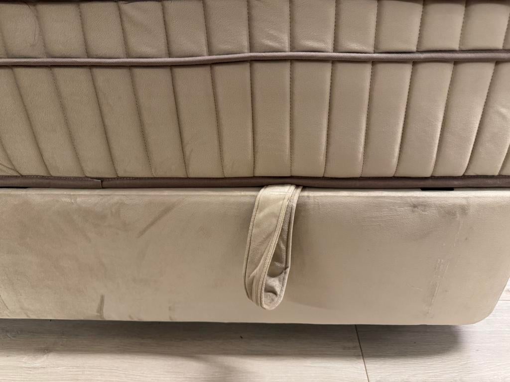 Boxspring/Baza met opbergruimte 140cm Direct/leverbaar E7291, Huis en Inrichting, #Boxspring#Opbergbox#opbergruimte#Bazabox#140#Beige